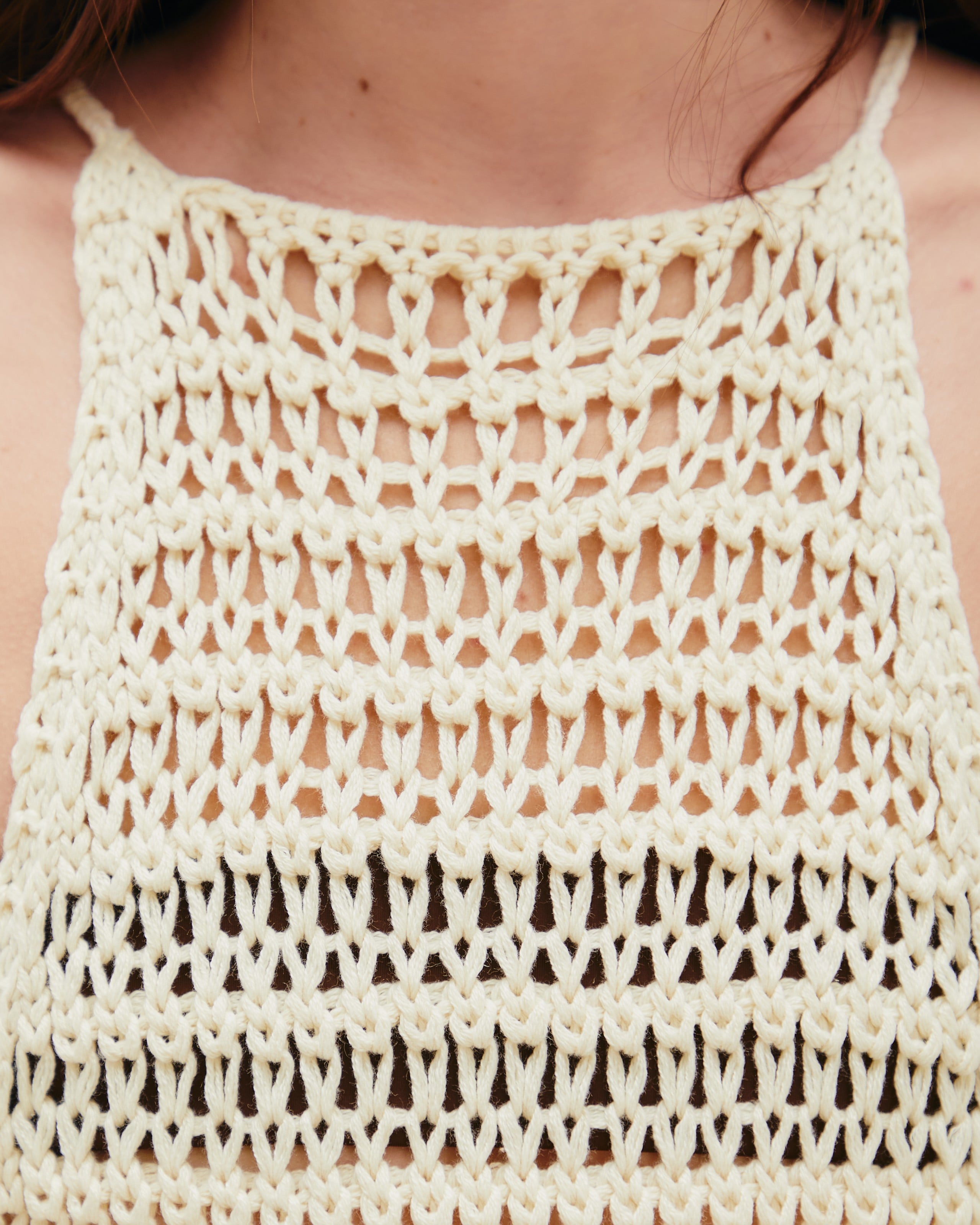 Vestido Pipa Tricot Bege