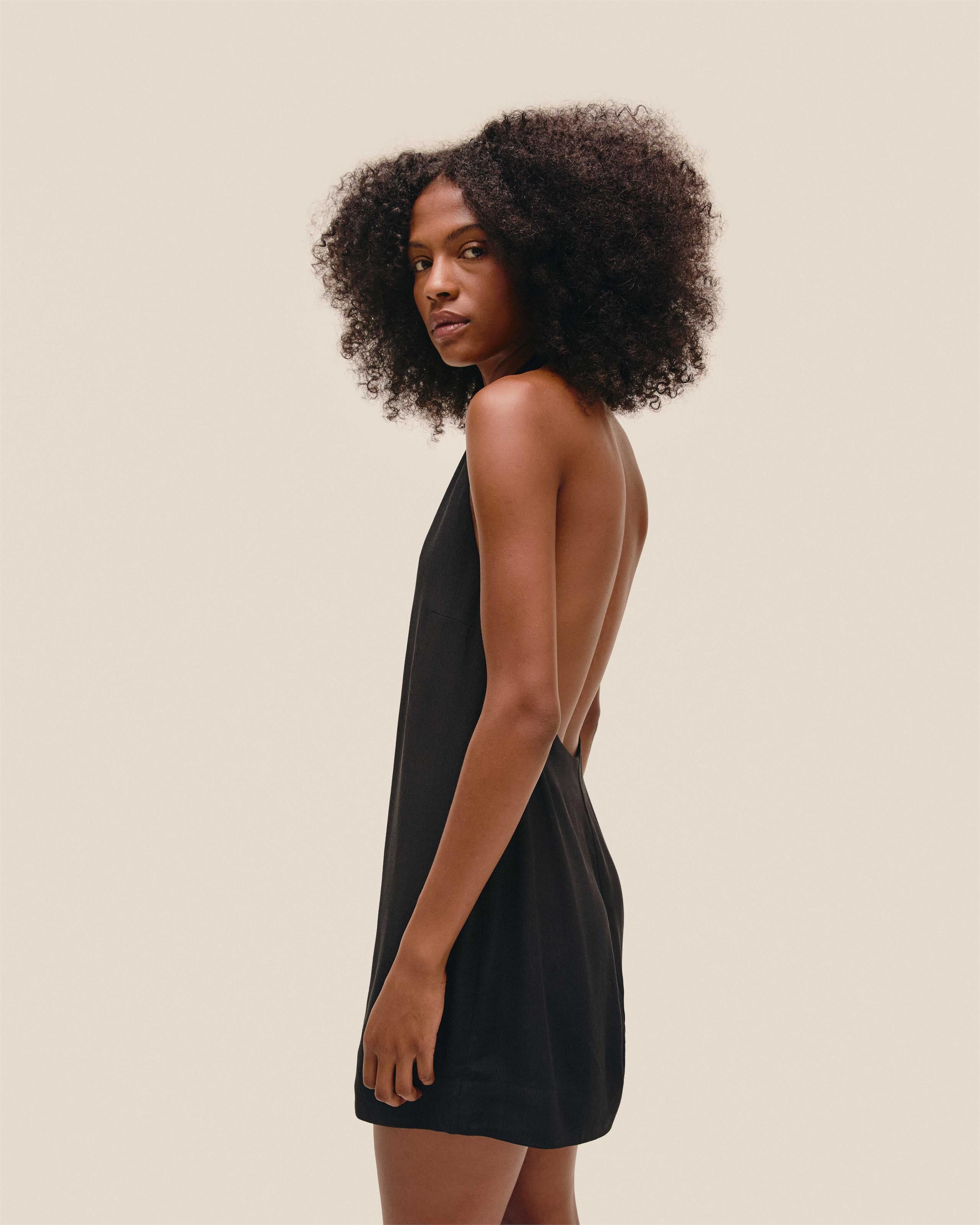 Vestido Poli Mini Preto