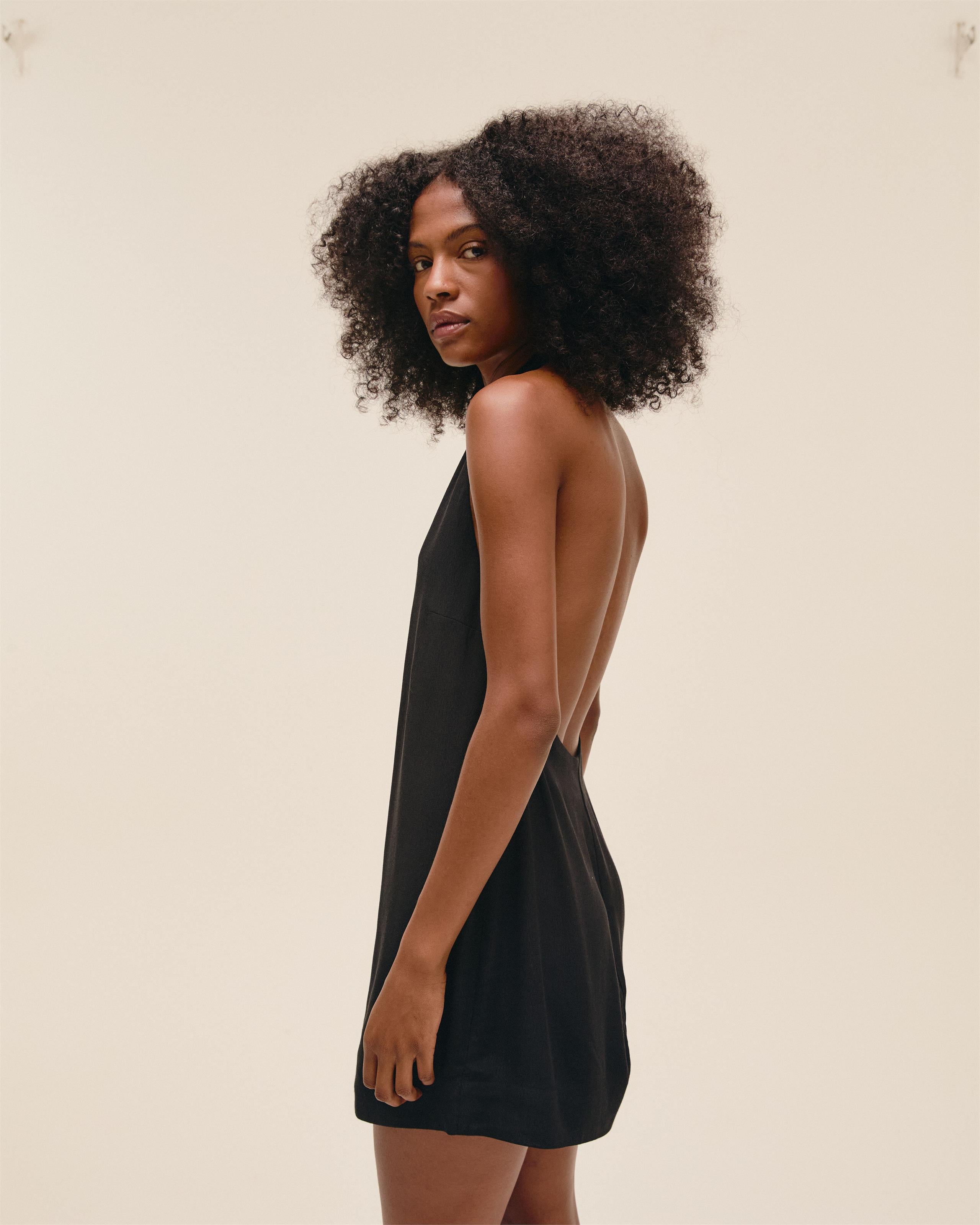 Vestido Poli Mini Preto