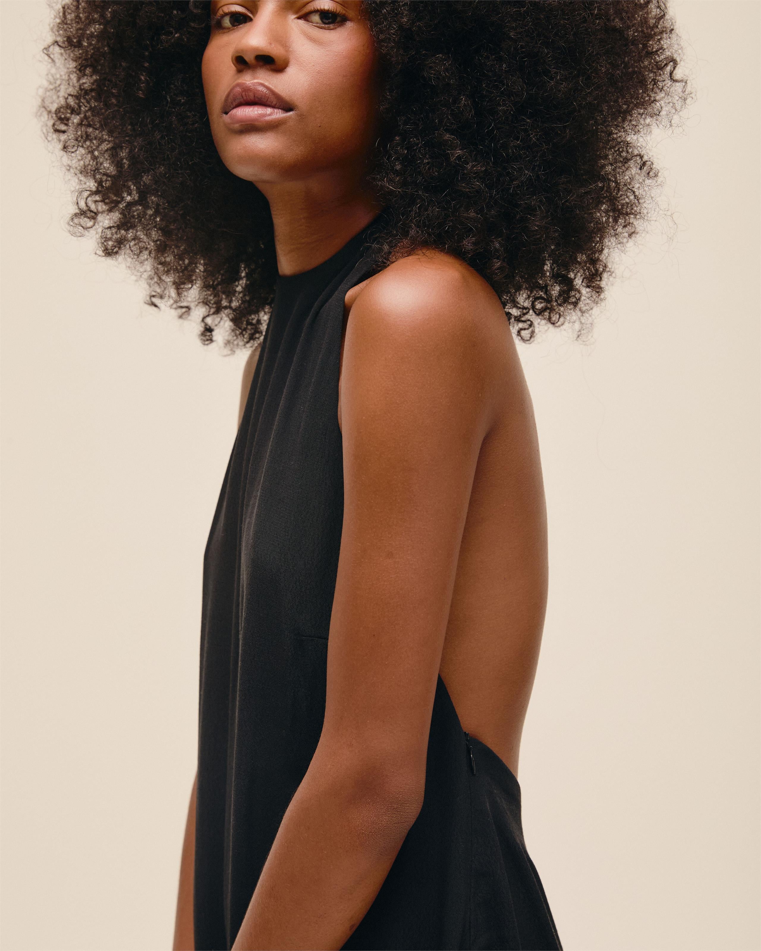 Vestido Poli Mini Preto
