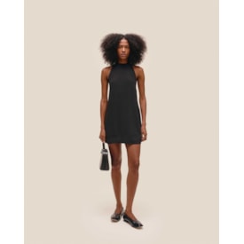 Haight — Vestido Poli Mini Preto