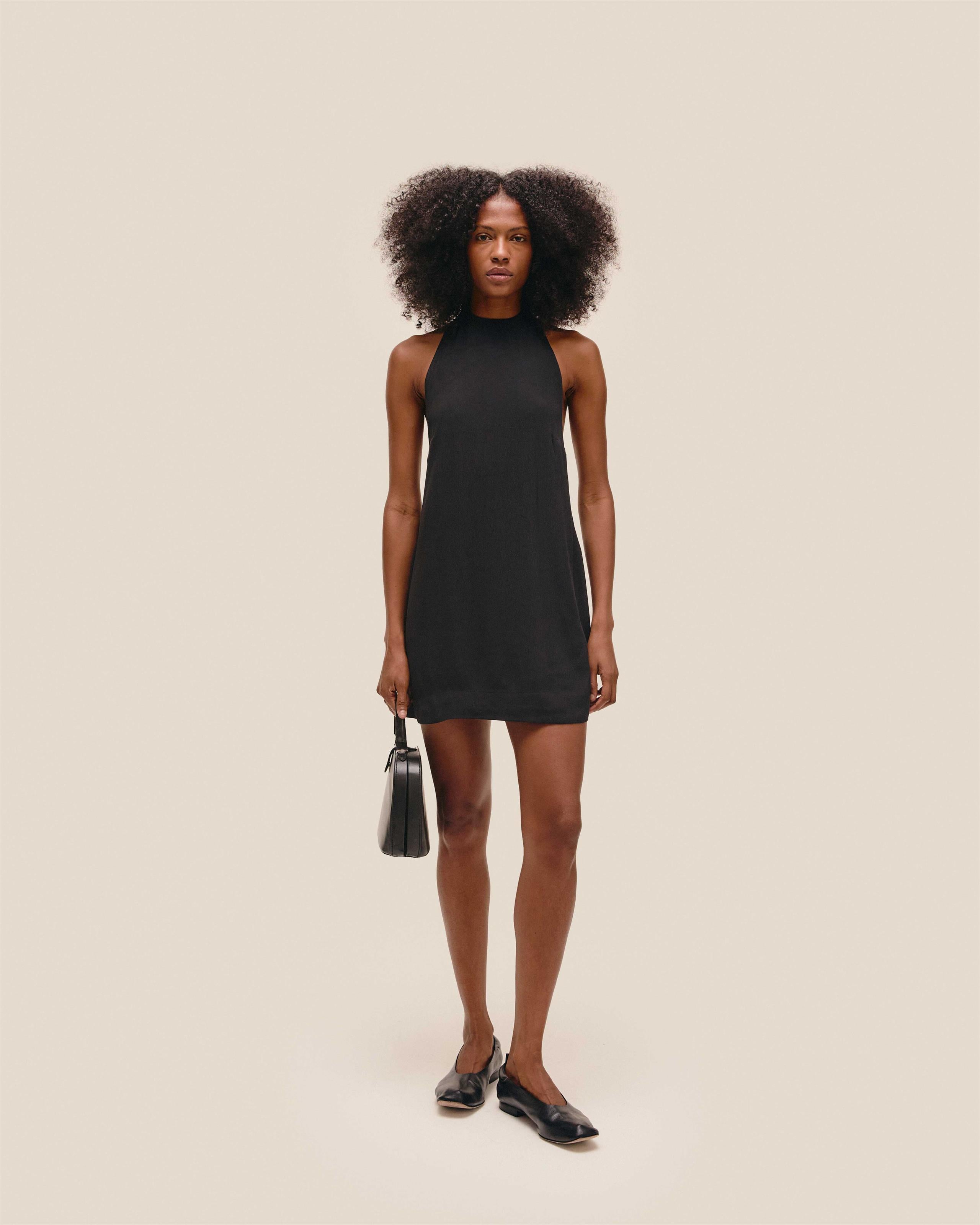 Vestido Poli Mini Preto
