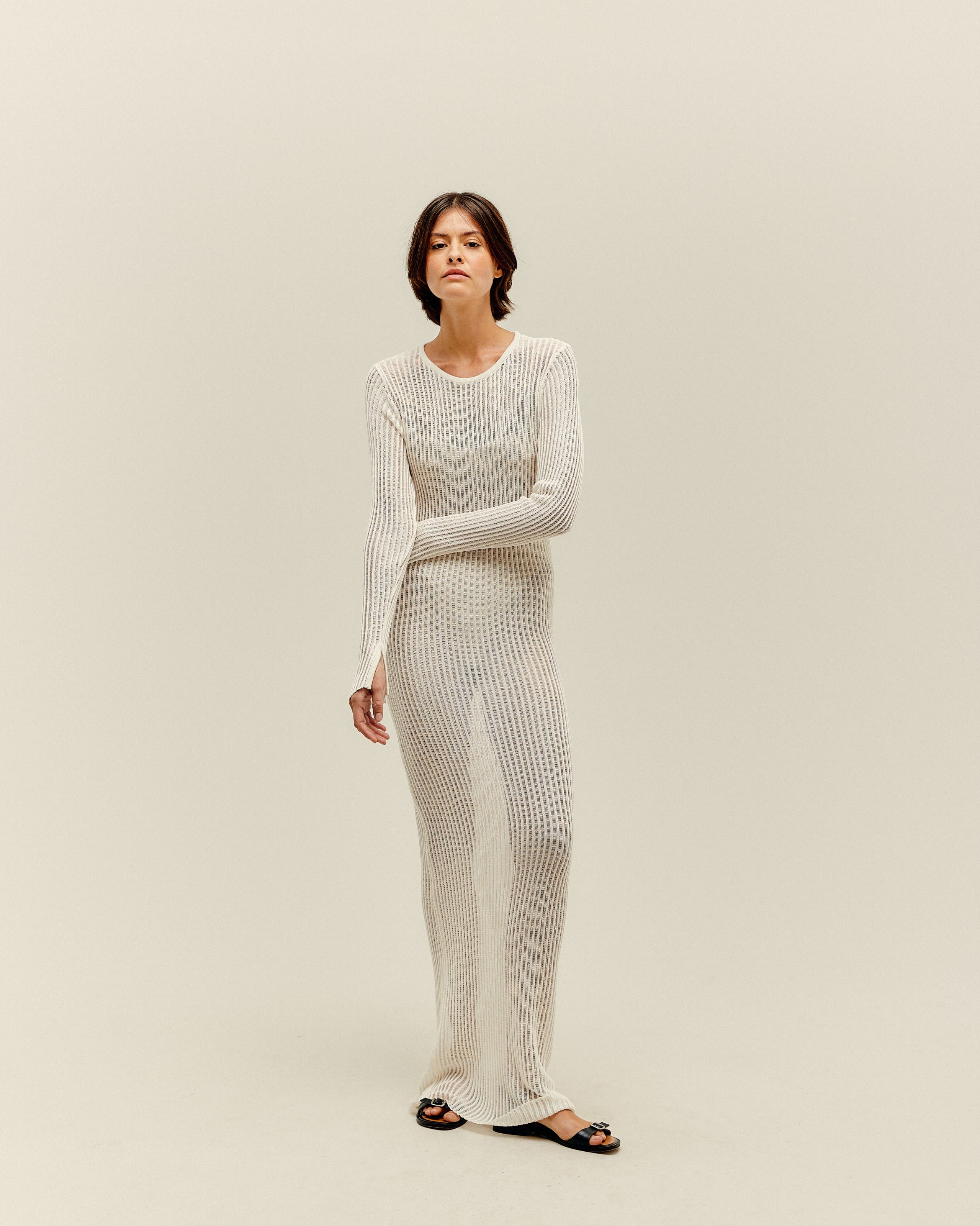 Vestido Rafa Tricot Off-White