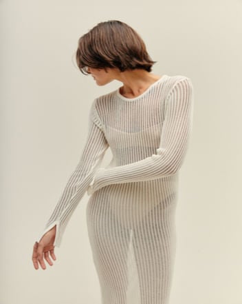 Vestido Rafa Tricot Off-White