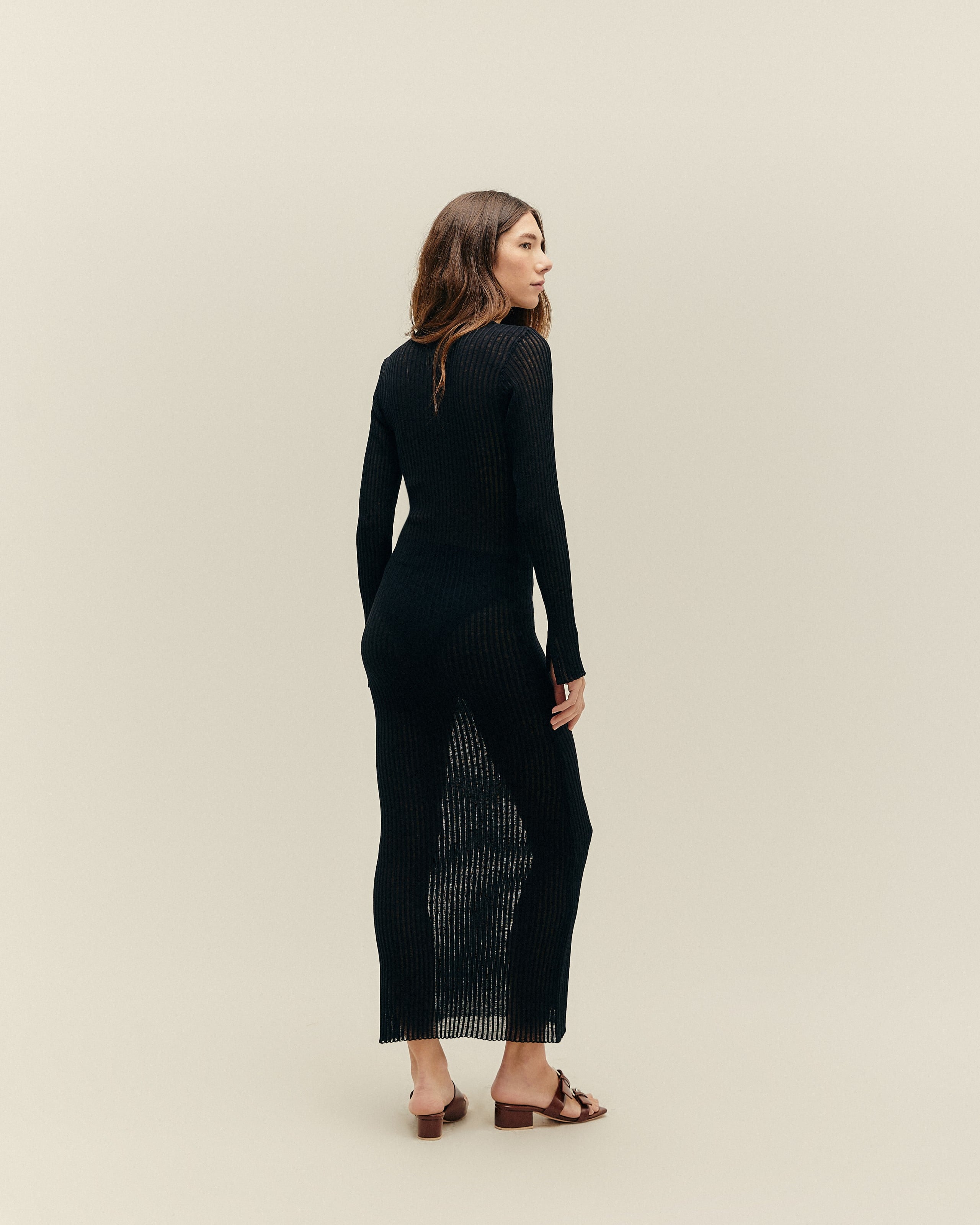 Vestido Rafa Tricot Preto