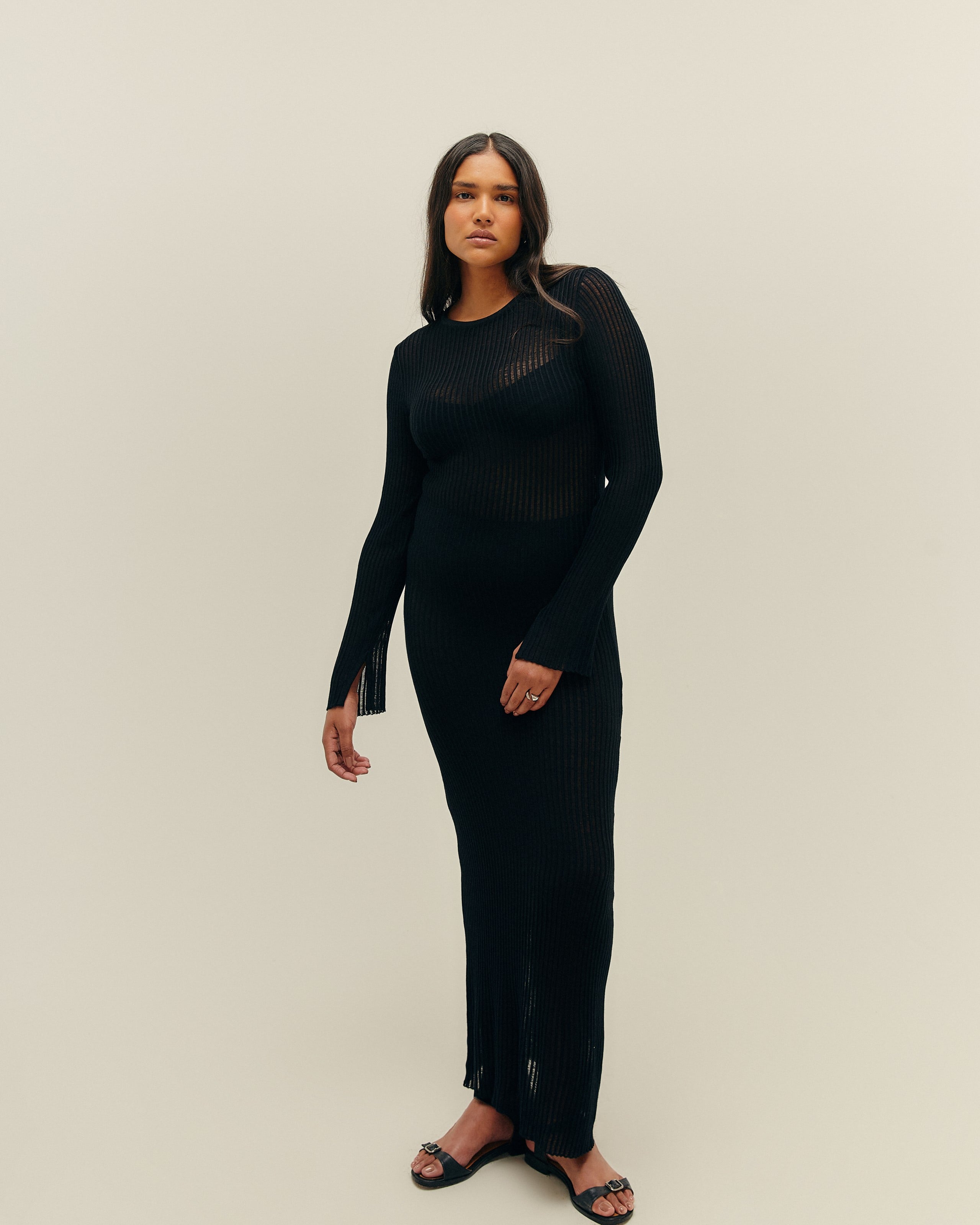 Vestido Rafa Tricot Preto