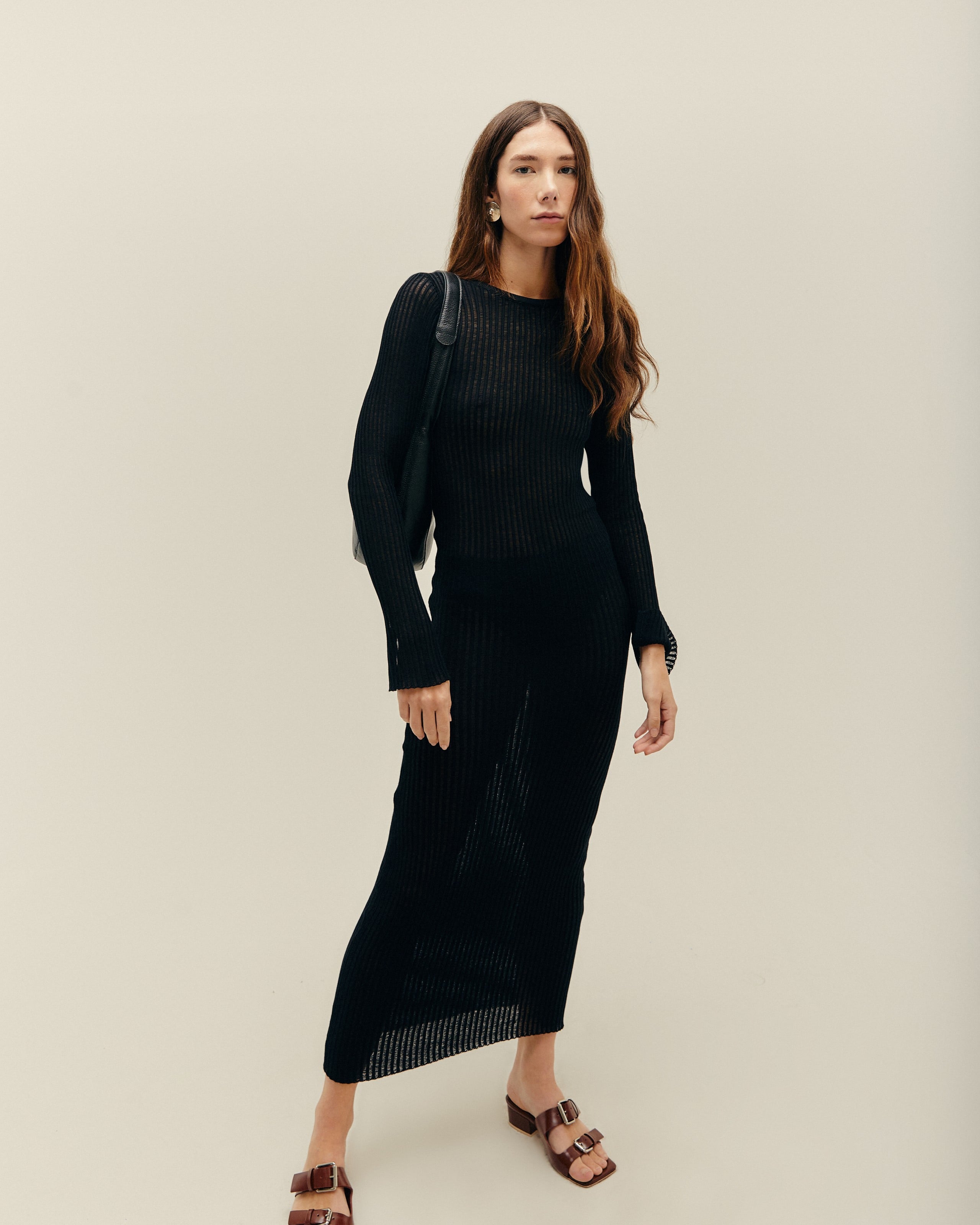 Vestido Rafa Tricot Preto