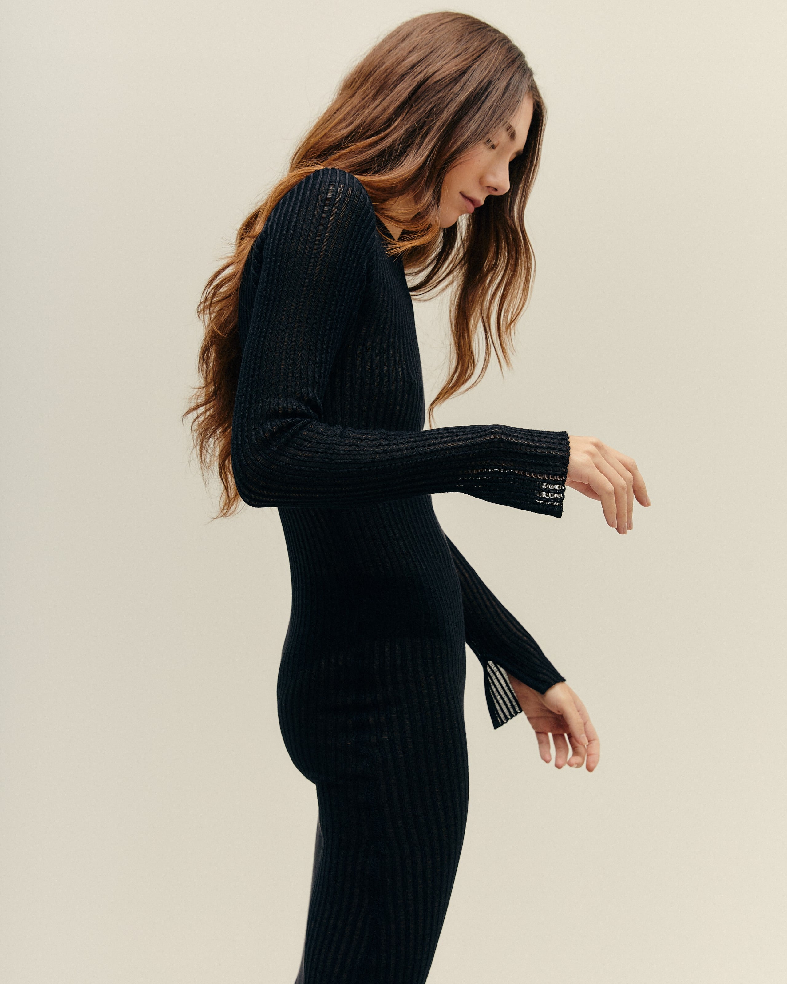 Vestido Rafa Tricot Preto