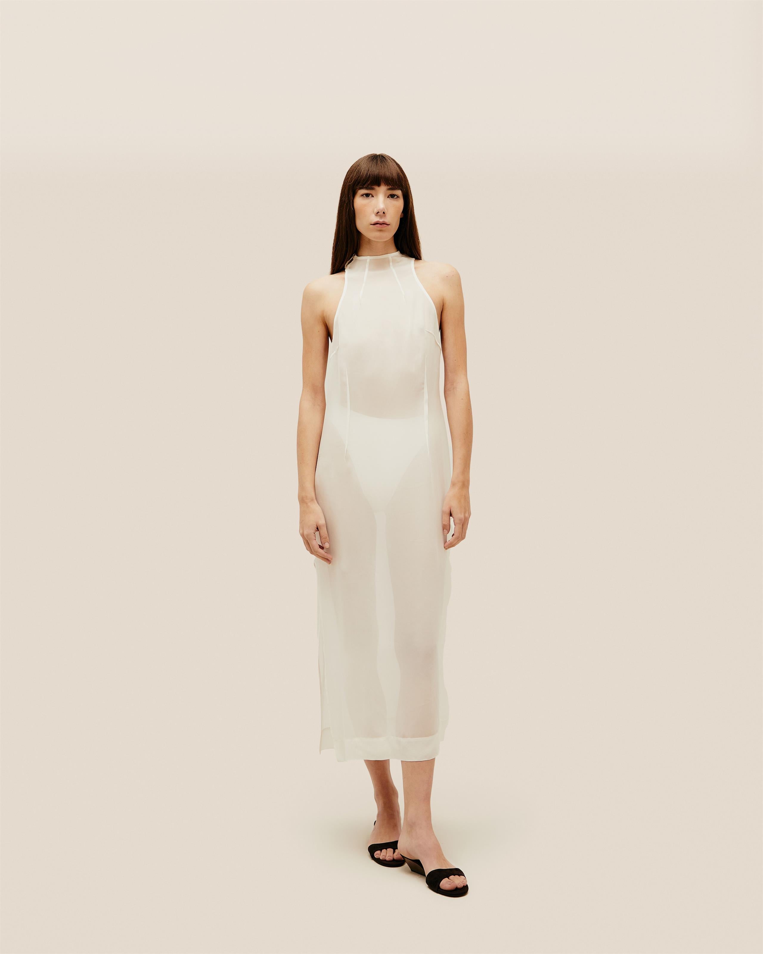 Vestido Renata Seda Off-White