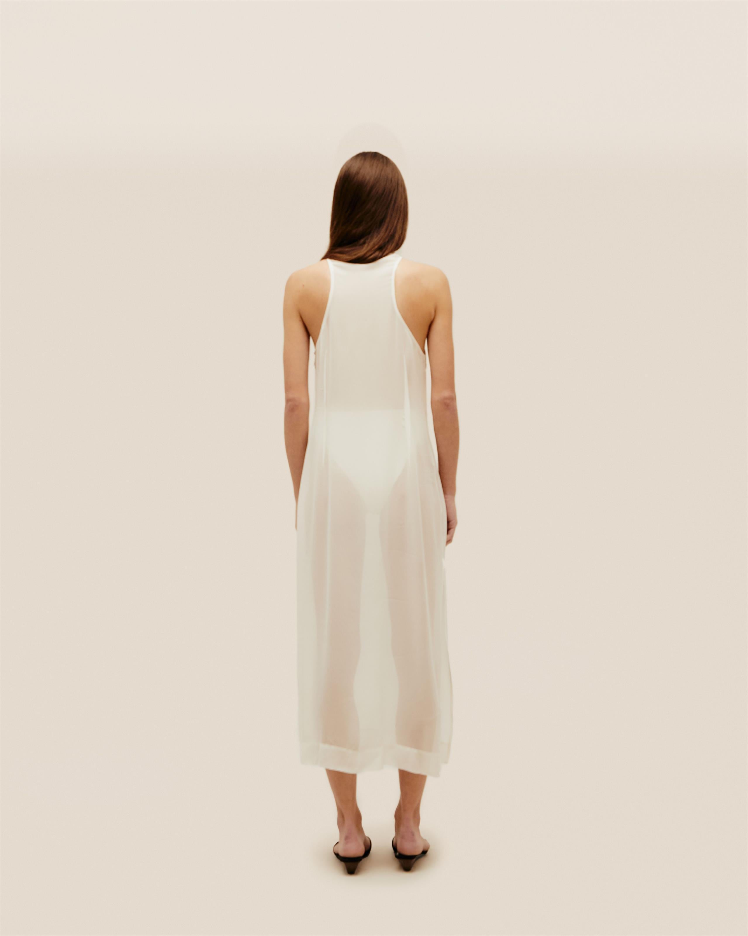 Vestido Renata Seda Off-White