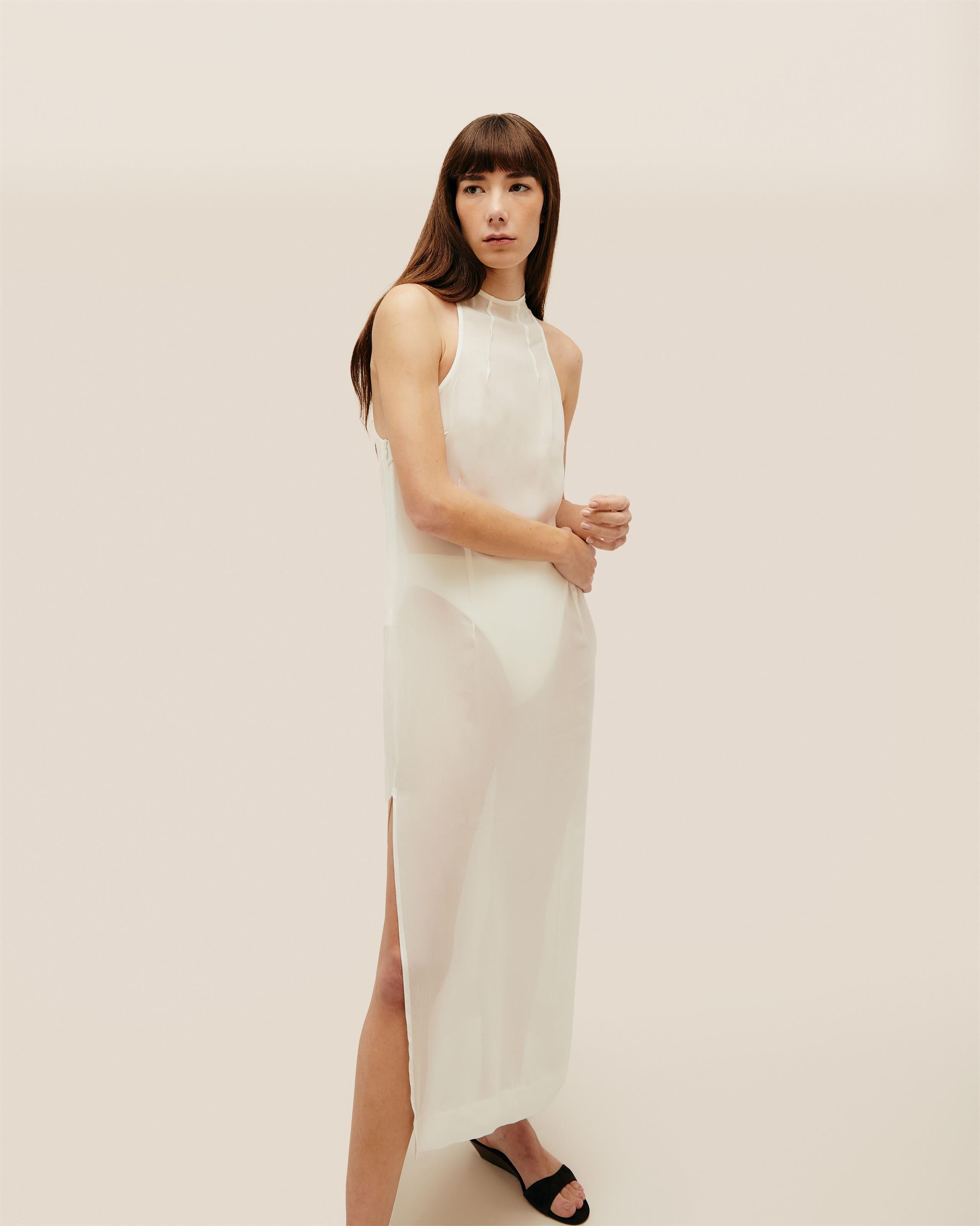 Vestido Renata Seda Off-White