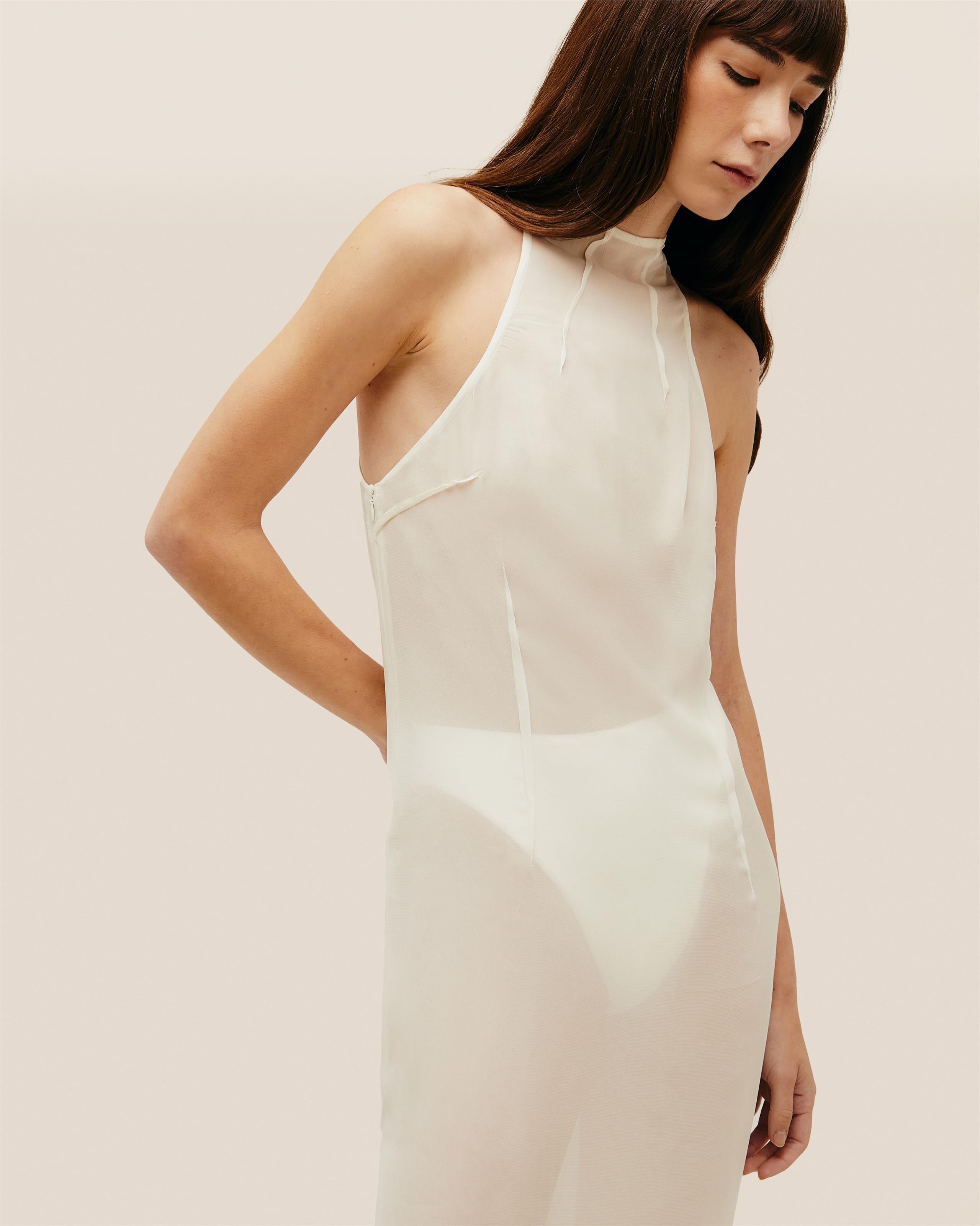 Vestido Renata Seda Off-White