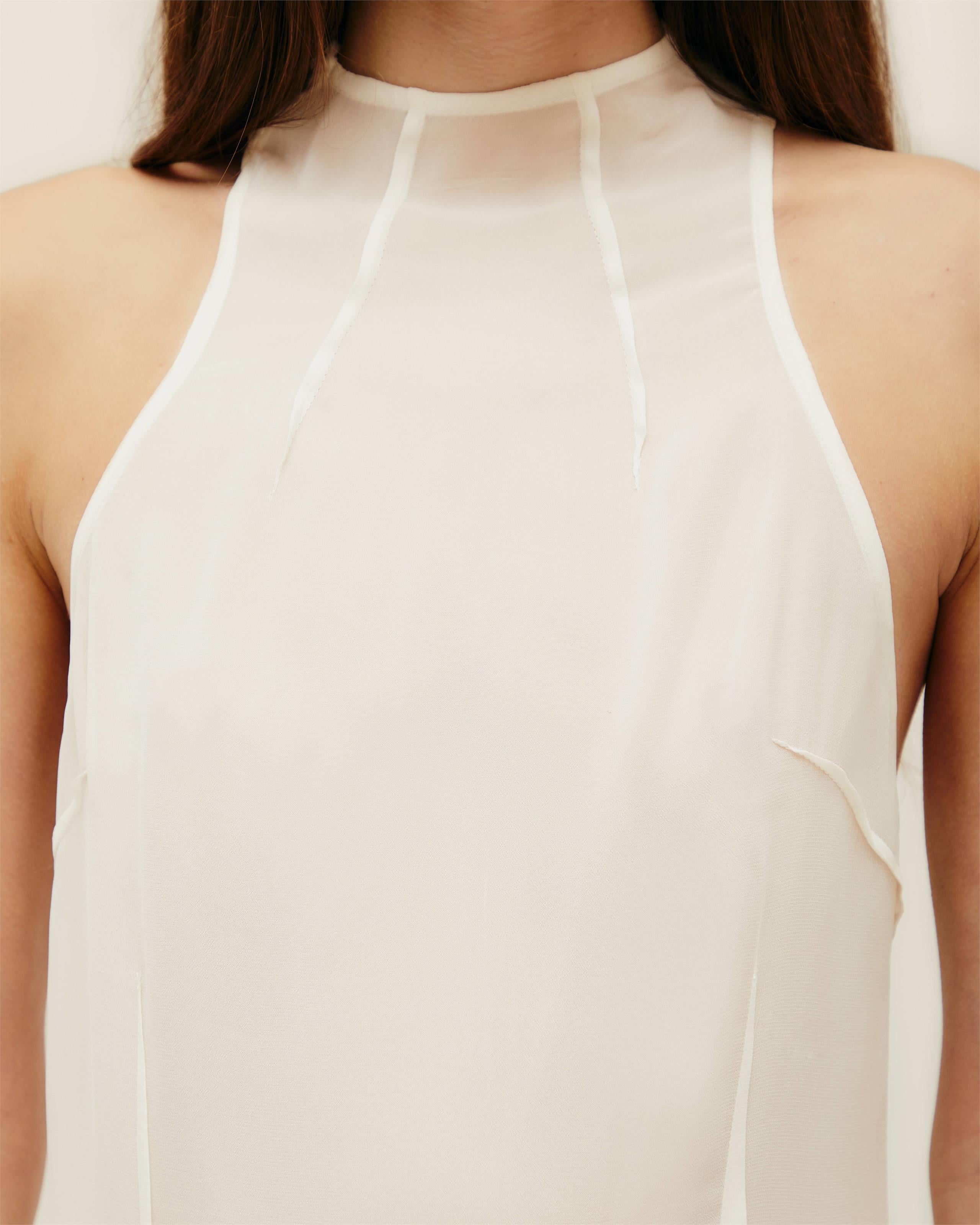 Vestido Renata Seda Off-White