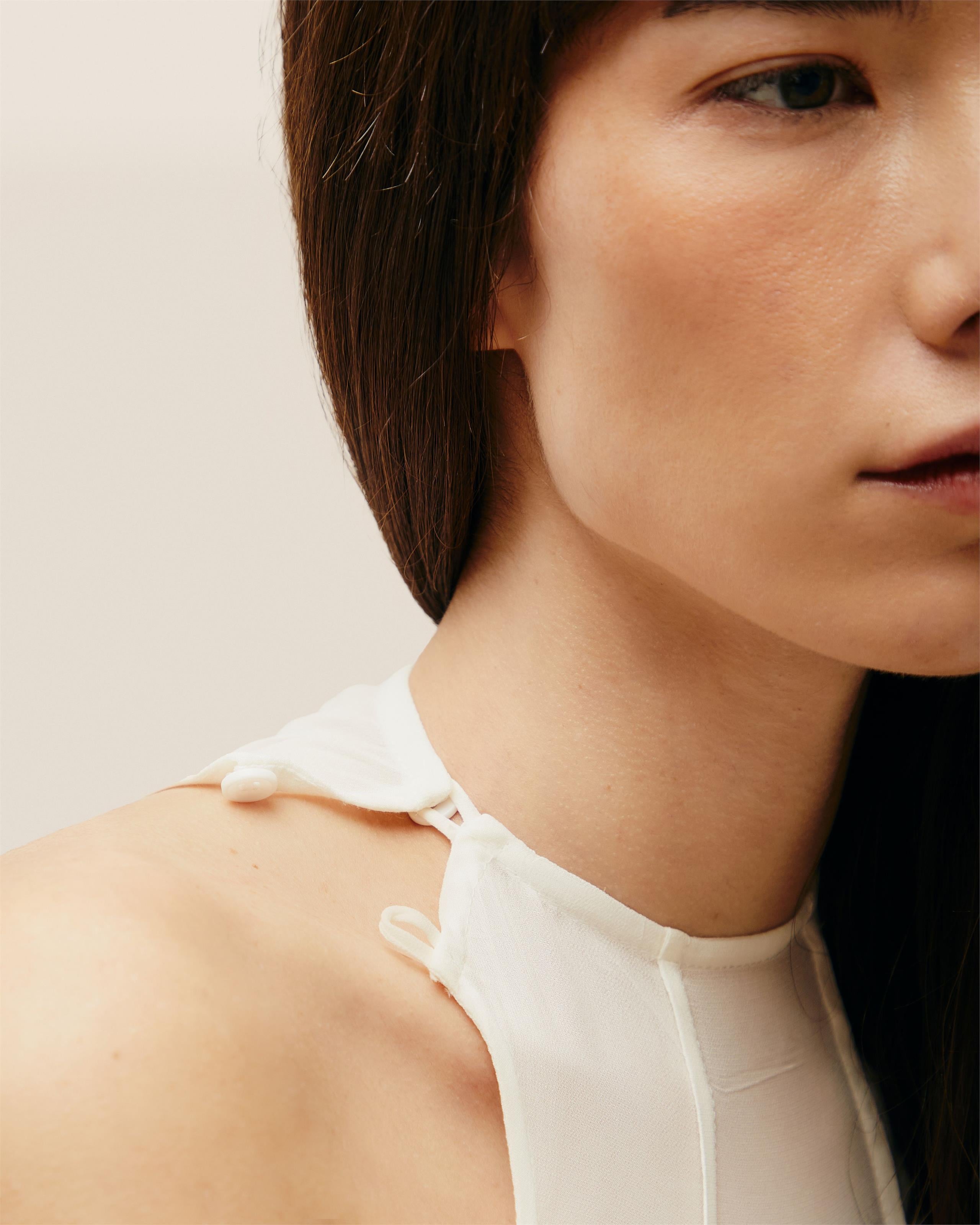 Vestido Renata Seda Off-White