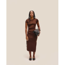 Haight — Vestido Roge Tricot Marrom