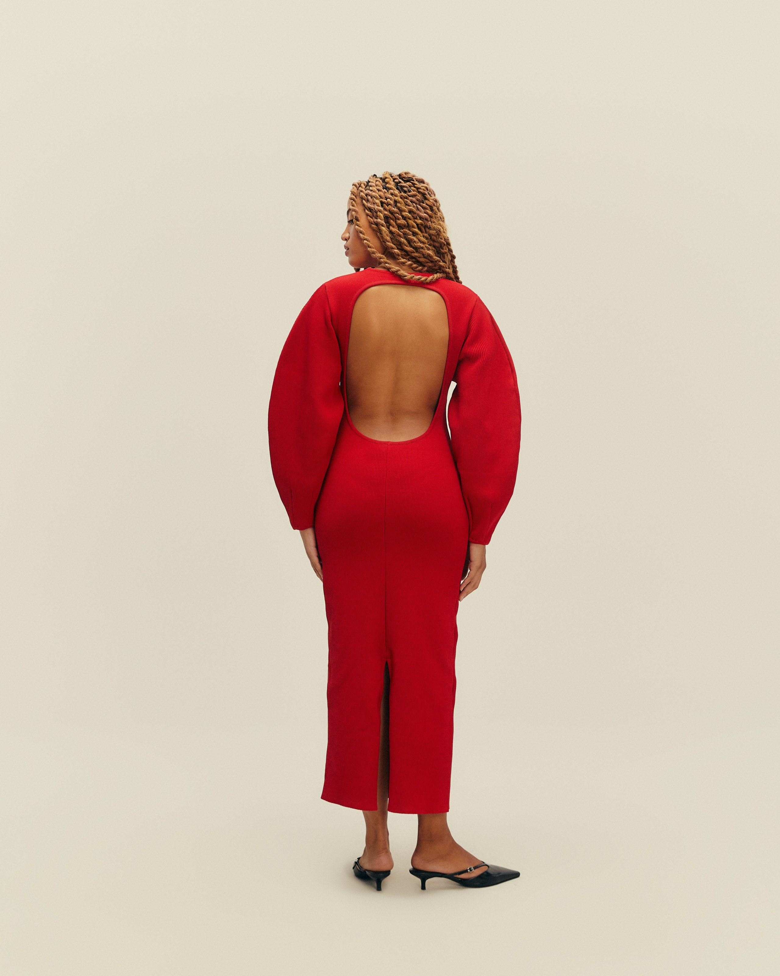 Vestido Verena Tricot Vermelho